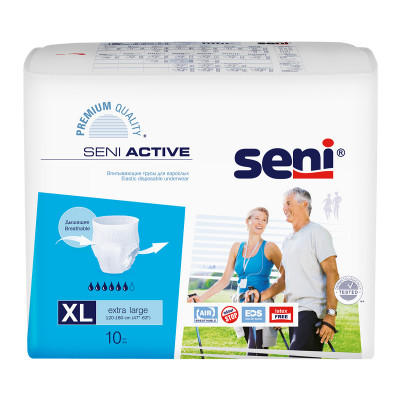 Впитывающие трусы для взрослых Seni Active Extra Large3 (120-160 см) 10шт