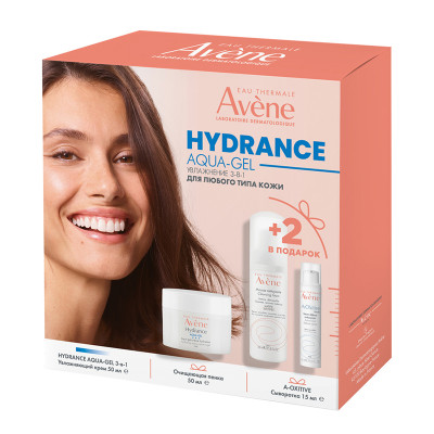 AVENE Набор Hydrance Aqua-gel Увлажнение 3-в-1 д/любоготипа кожи
