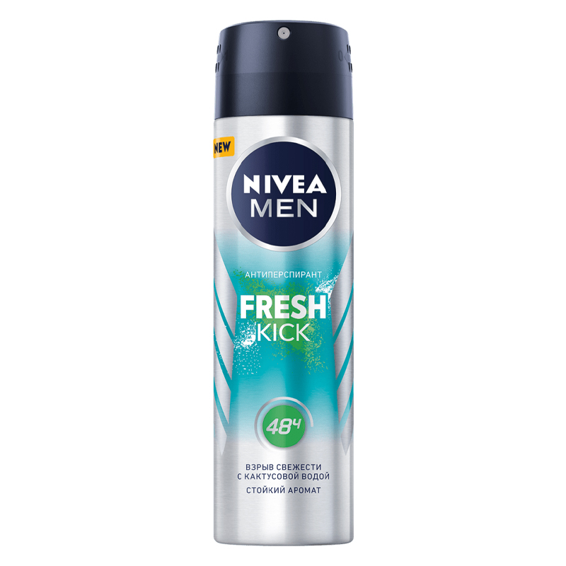 Антиперспирант спрей мужской fresh kick150мл Нивея