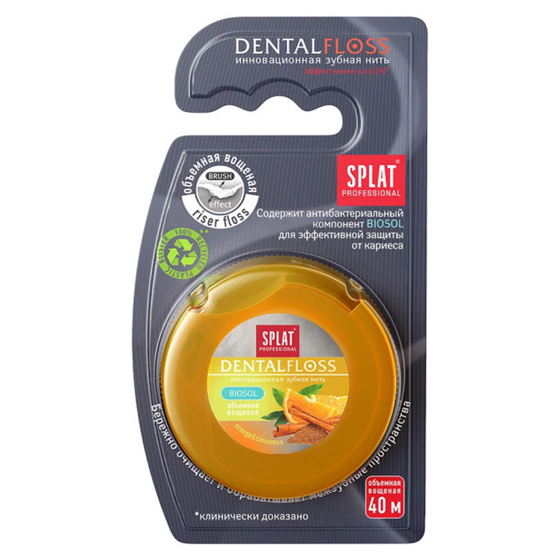 Зуб.нить SPLAT Dental Floss 30м апельсин корица