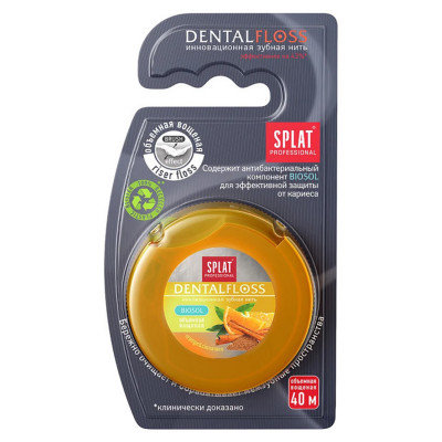 Зуб.нить SPLAT Dental Floss 30м апельсин корица