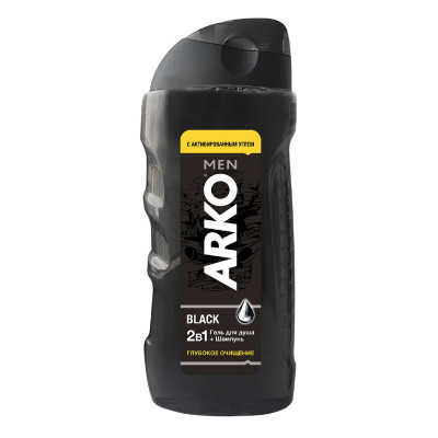 ARKO Men 2в1 Black Гель для душа и шампунь Глубокое очищение 260мл