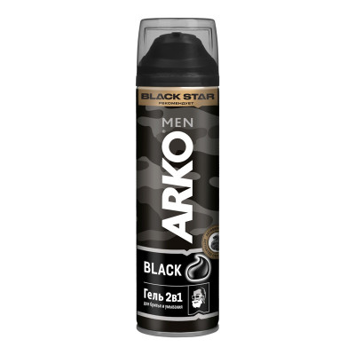 ARKO Men 2в1 HEMP Гель для бритья и умывания с маслом конопли  200мл