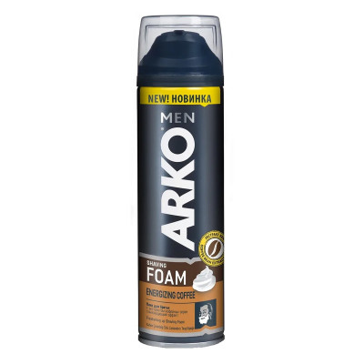 ARKO Men COFFEE Пена для бритья тонизирующая с экстрактом кофе 200мл