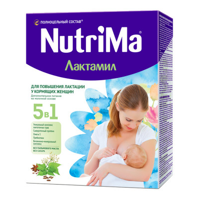 NutriMa Лактамил продукт сухой специализированный на молочной основе для питания кормящих женщин 0,350 кг/12/картон