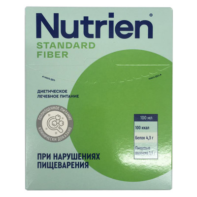 Нутриэн Стандарт с пищевыми волокнами продукт сухой специализированный для диетического лечебного питания 350 г