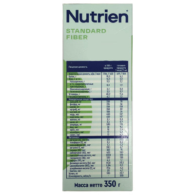 Нутриэн Стандарт с пищевыми волокнами продукт сухой специализированный для диетического лечебного питания 350 г