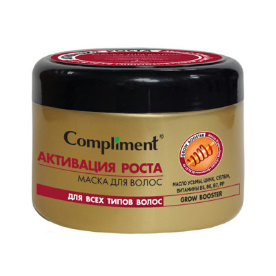 Compliment GROW BUSTER Маска д/волос Активация роста 500мл