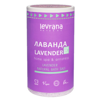 Levrana Соль для ванн с цветками и маслом лаванды, 800 г