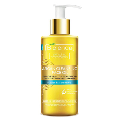 ARGAN CLEANSING FACE OIL Гидрофильное масло для умывания с гиауроновой кислотой, 140 мл