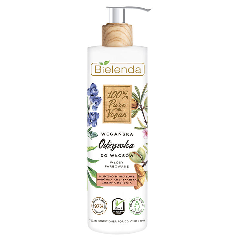 100% PURE VEGAN кондиционер для окрашенных волос, 240 мл