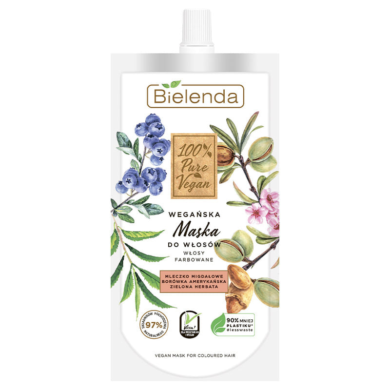 100% PURE VEGAN маска для окрашенных волос,125 мл
