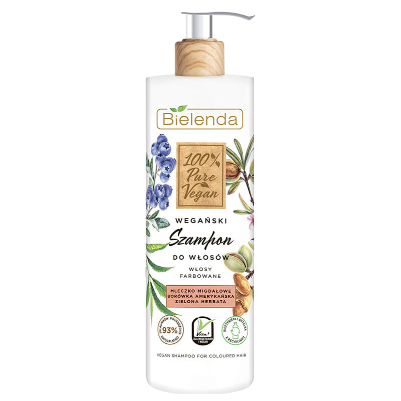 100% PURE VEGAN шампунь для окрашенных волос, 400 г