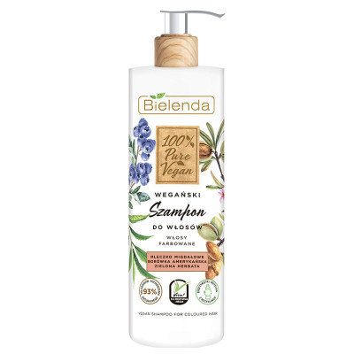 100% PURE VEGAN шампунь для окрашенных волос, 400 г