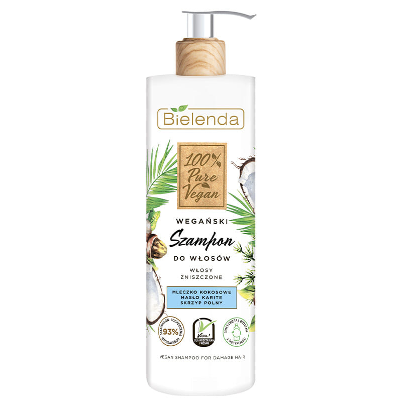 100% PURE VEGAN шампунь для повреждённых волос 400 г