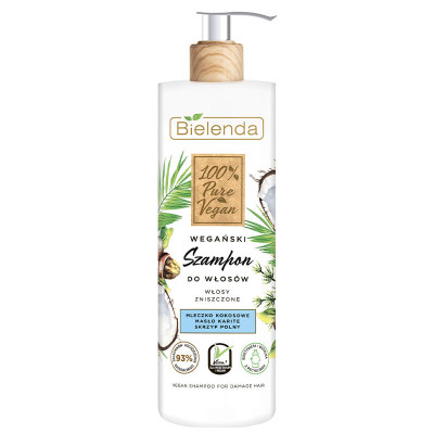 100% PURE VEGAN шампунь для повреждённых волос 400 г