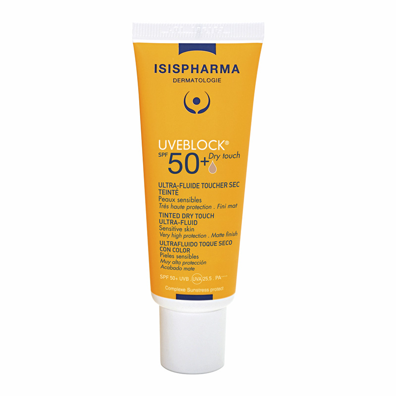 Увеблок Dry touch SPF 50+ 40мл флюид тональный с матирующим эффектом медиум