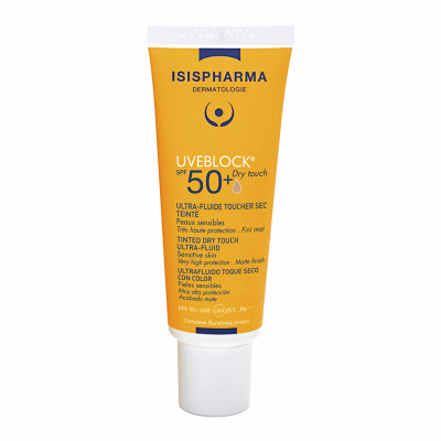 Увеблок Dry touch SPF 50+ 40мл флюид тональный с матирующим эффектом медиум