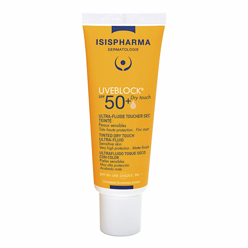 Увеблок Dry touch SPF 50+ 40мл крем тональный с матирующим эффектом светлый