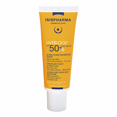 Увеблок Dry touch SPF 50+ 40мл крем тональный с матирующим эффектом светлый