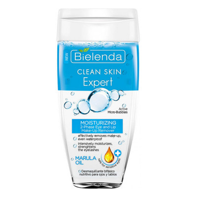 CLEAN SKIN EXPERT Увлажняющее двухфазное средство для снятия макияжа с глаз и губ с Марула 150 мл
