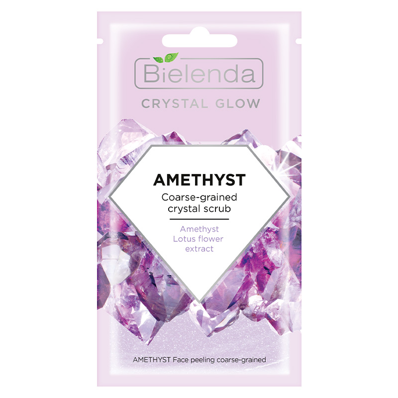 CRYSTAL GLOW AMETHYST скраб для лица кристаллический грубый 8г