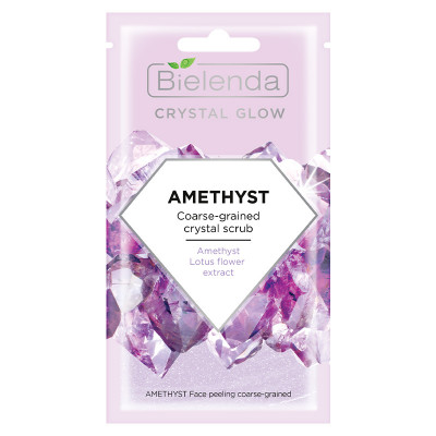 CRYSTAL GLOW AMETHYST скраб для лица кристаллический грубый 8г