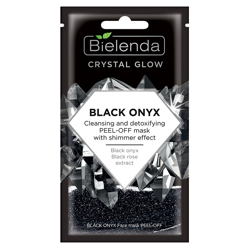CRYSTAL GLOW BLACK ONYX маска для лица PEEL-OFF очищающая и детокс с эффектом мерцания 8г
