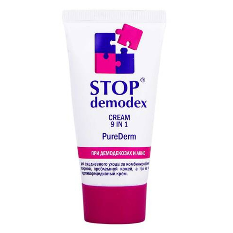 STOP Demodex PureDerm  крем 9 в1 50мл