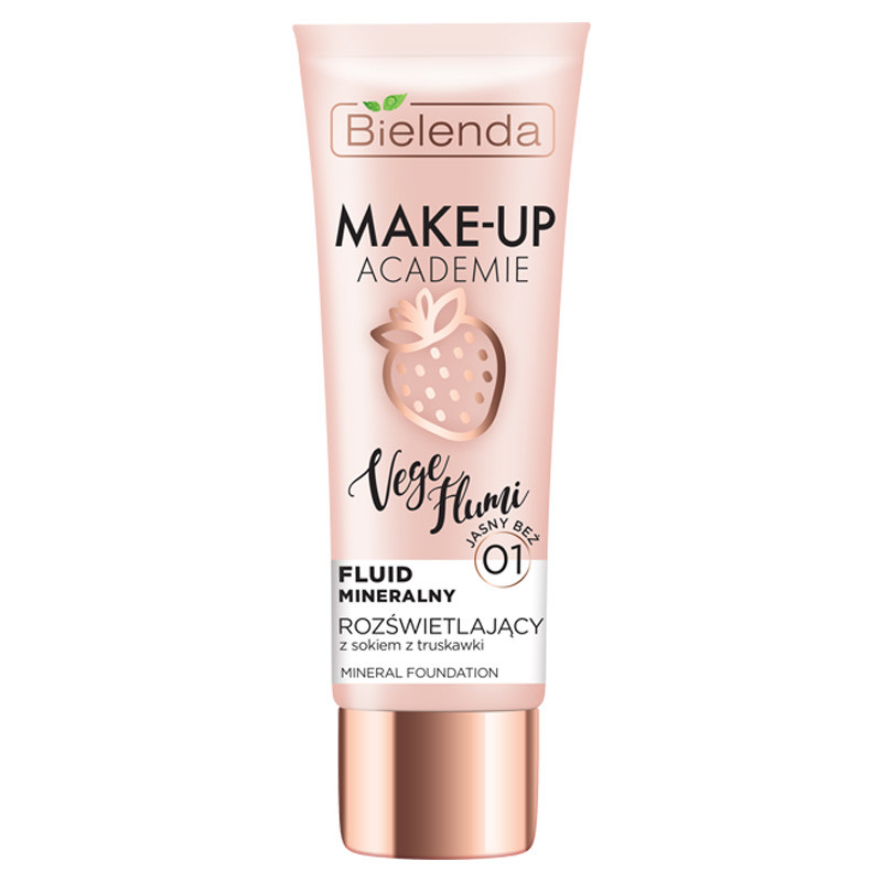 MAKE-UP ACADEMIE VEGE FLUMI минеральный тональный крем, светло-бежевый тон 01, 30 г