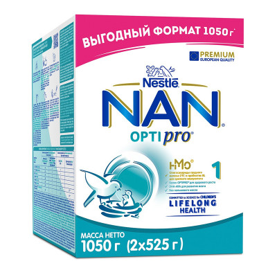Смесь с рождения сухая молочная Nestle NAN Optipro 1 1050 г