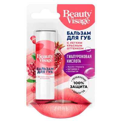 Бальзам для губ Beauty Visage с легким красным оттенком 3,6г