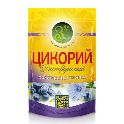 Цикорий Здравник 85гр Черника  ZIP-пак
