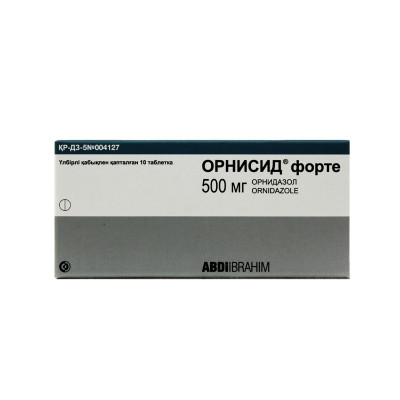 Орнисид форте 500мг № 10 табл.