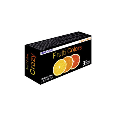 Линзы Frutti Glamorous it black (-3,00) №2
