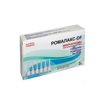 Ромалакс-DF 3 г №6 раствор ректальный д/детей
