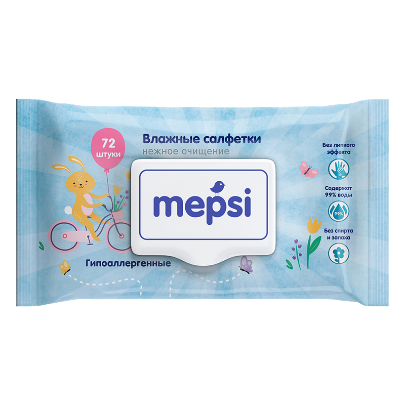 Салф. вл. Mepsi гипоаллергенные 72шт