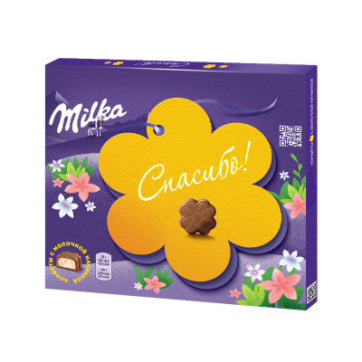 Milka Шоколад с кремовой молочной начинкой 110г