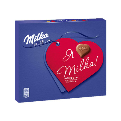 Milka Шоколад с кремовой ореховой начинкой 110г