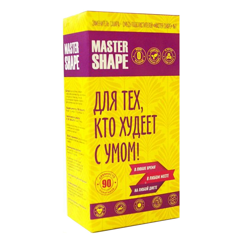 Смесь подсластителей MASTER SHAPE №1 0.5г №90 (45г) коробка