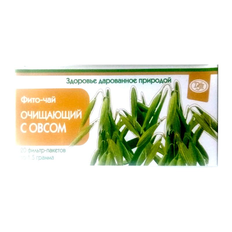 Очищающий с овсом фито-чай 1,5г 20шт Даулет Фарм ТОО