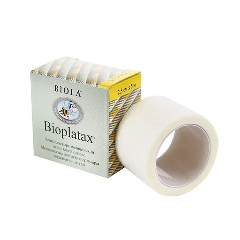 Лейкопластырь на полиэтиленовой основе 2,5см*5м Bioplatax
