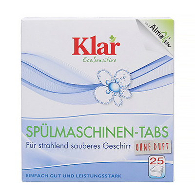 KLAR Таблетки для мытья посуды для посудомоечных машин 500 г 25 шт