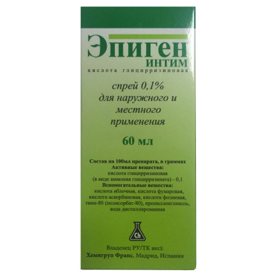 Эпиген  интим 0,1% 60мл спрей