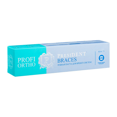 Зубная паста President Profi Ortho Braces 50 мл