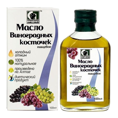 Масло нерафированное пищевое виноградной косточки 100мл Сибирское