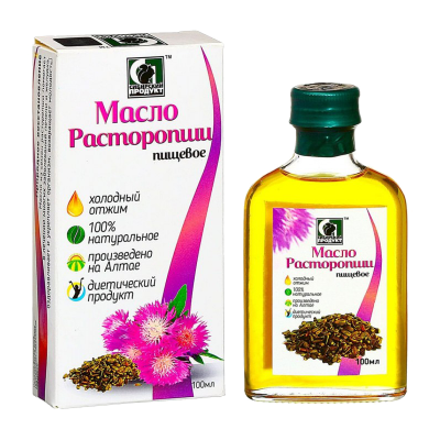 Масло нерафированное пищевое расторопши 100мл Сибирское