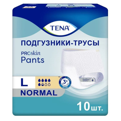 TENA proskin PANTS NORMAL №10 L (подгузники-трусы)