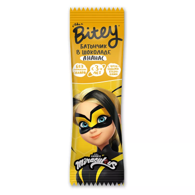 Батончик злакова-фруктовый Bitey Ананас 35г с 3х лет