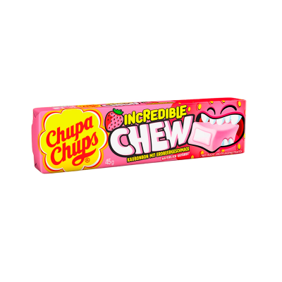 Жевательные конфеты  Чупа Чупс Increble CHEW клубника 47г